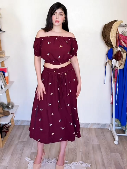 Ensemble Élégant en Tissu Léger – Eloral
